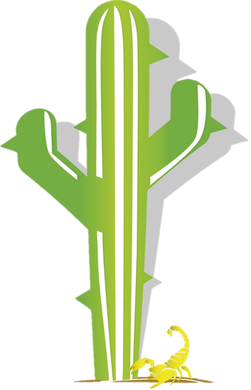 Saguaro Cactus with Scorpion